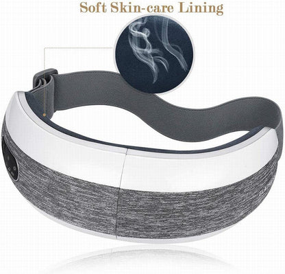 Fronnor Eye Massager with Heat for Relief,Heated Eye Mask with Music Eye Care Device for Eye Strain,Great Gift Idea