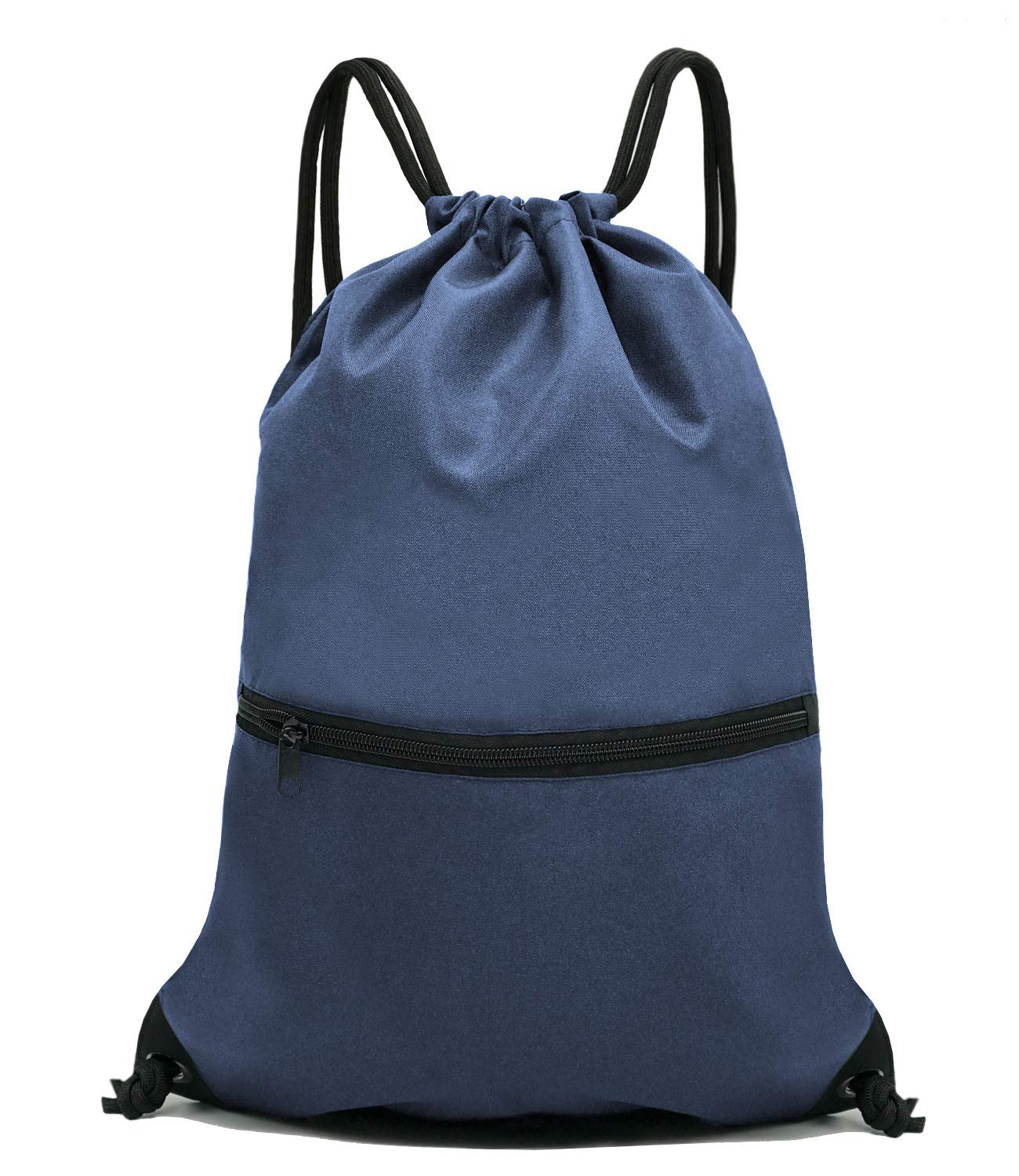 HOLYLUCK Drawstring Backpack Bag Sport Gym Sackpack (navy blue)