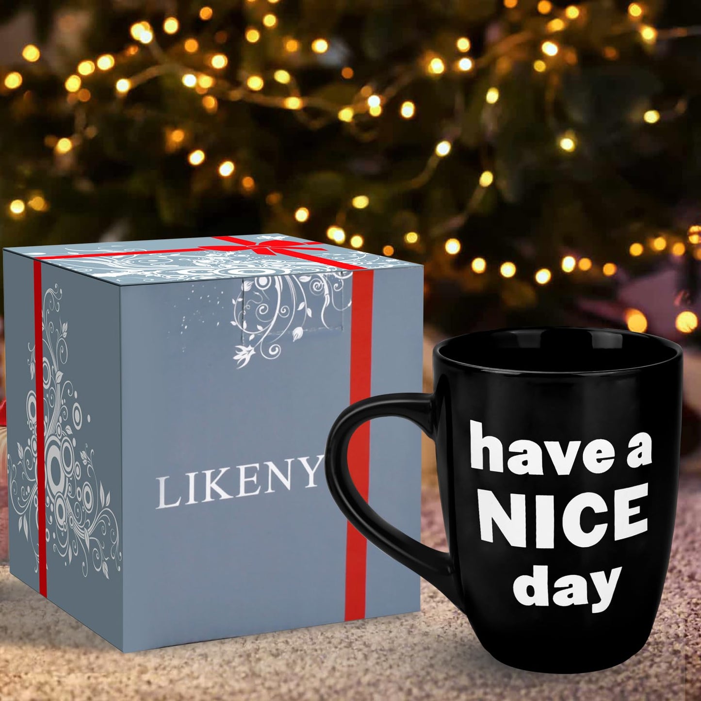 Likeny White Elephant Gifts for Adults, 13 OZ Coffee Mug Funny Presents for Women Men Wife Mom Dad Friend, Gag Gifts for Him Husband for Christmas Stocking Stuffers Valentines Anniversary Birthday