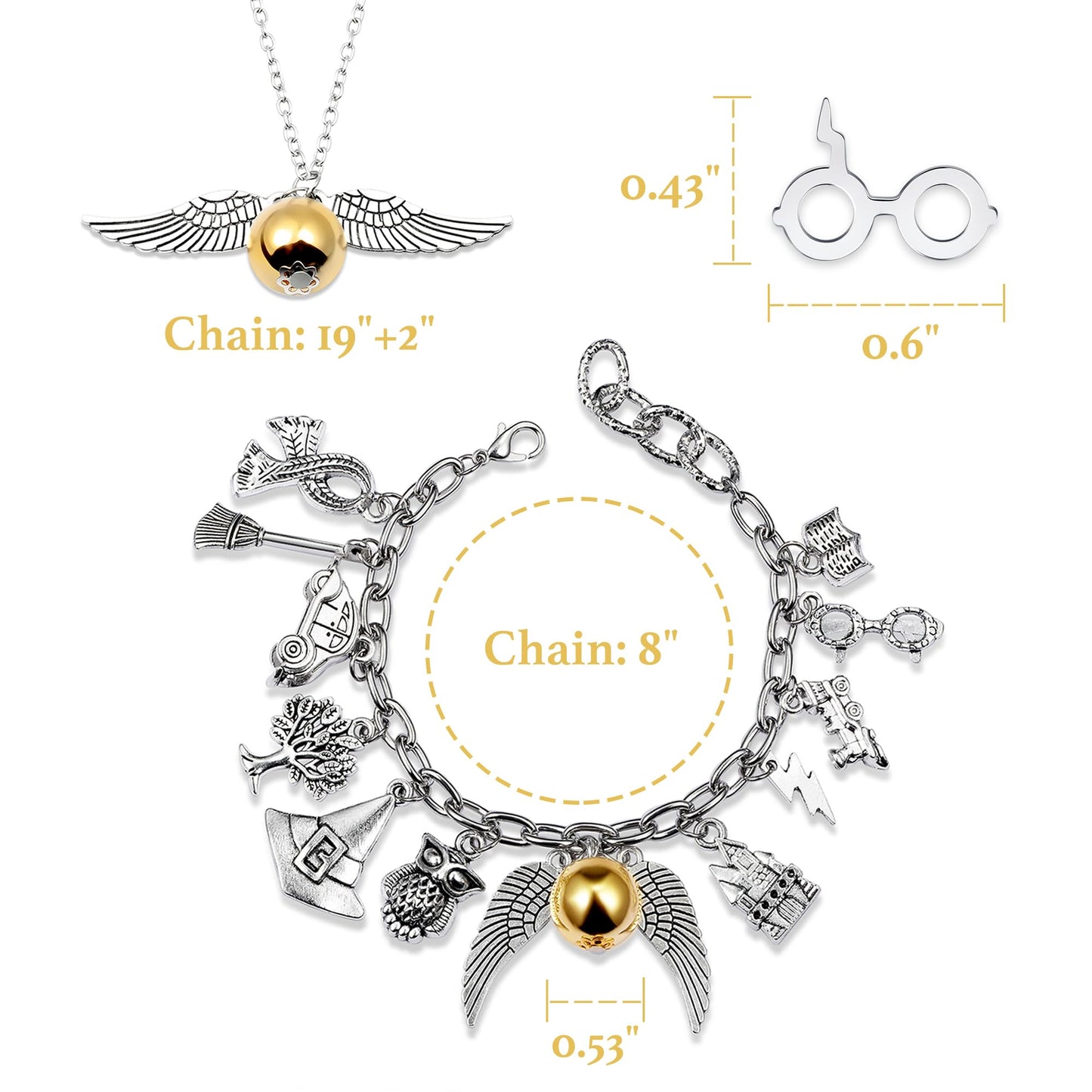 Fancy Space Wizardry Themed Handmade Charm Bracelet Set – Adjustable Jewelry, Birthday Gift for Kids, Girls, Women