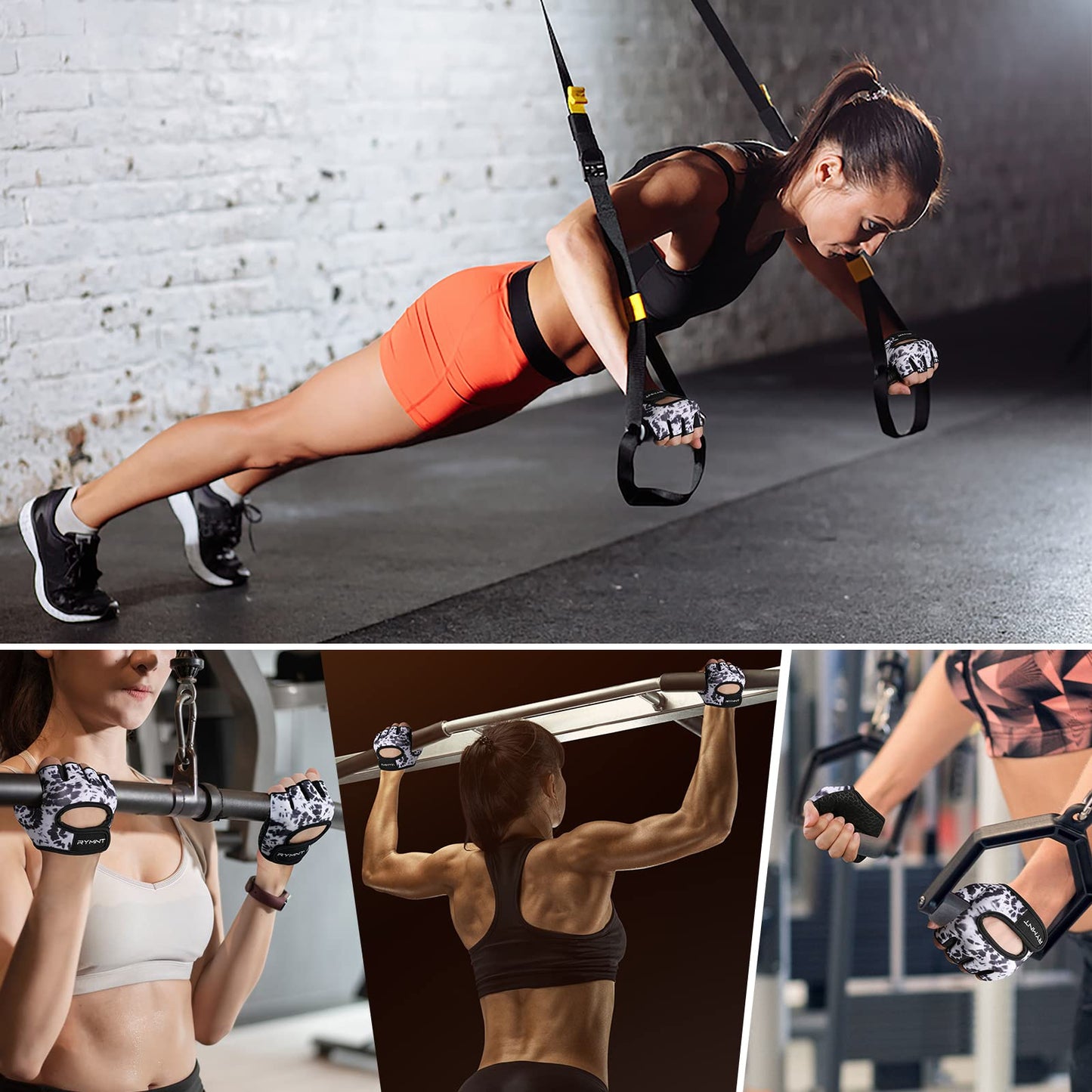 Minimal Weight Lifting Gloves,Short Micro Workout Gloves Grip Pads with Full Palm Protection & Extra Grip for Men Women Weightlifting,Gym,Exercise Training