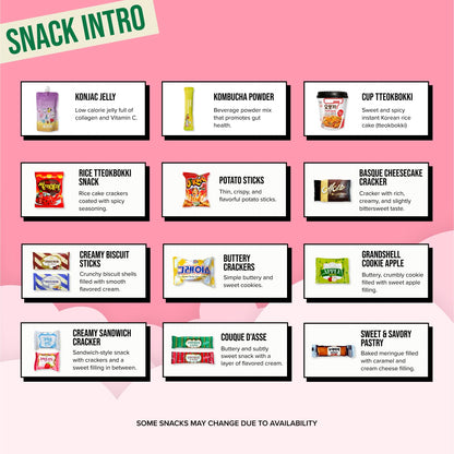 Korean Snack Box 38 Count - Variety of Individually Wrapped Korean Snacks with Chips, Sweets and Tteokbokki for Kids, Children, College Students and Adults. Gift Box for K-Food Lovers - Journey of Korea