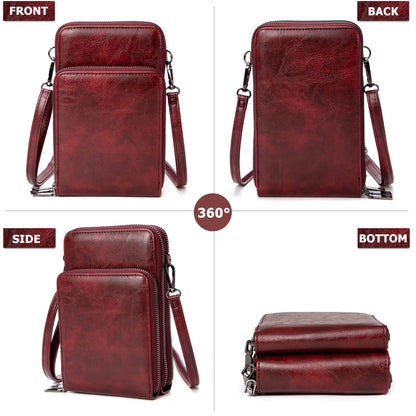 Kingto Cellphone Purse Small Crossbody Bag Waterproof Smartphone Wallet Phone Holder for Women