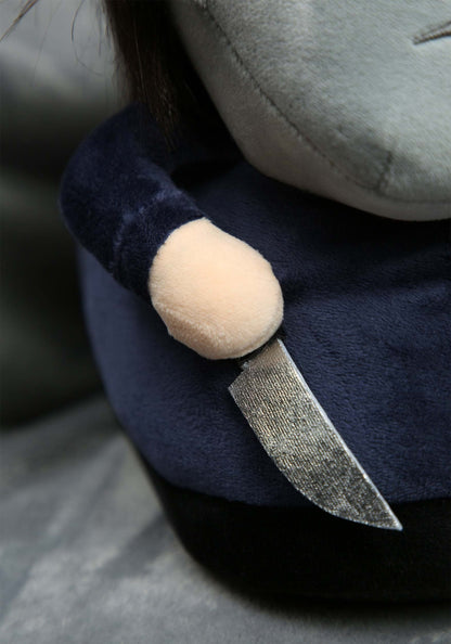 FUN.COM Michael Myers Halloween Slippers for Adults, Officially Licensed Halloween Movie Horror Slippers X-Small, Black, X-Small