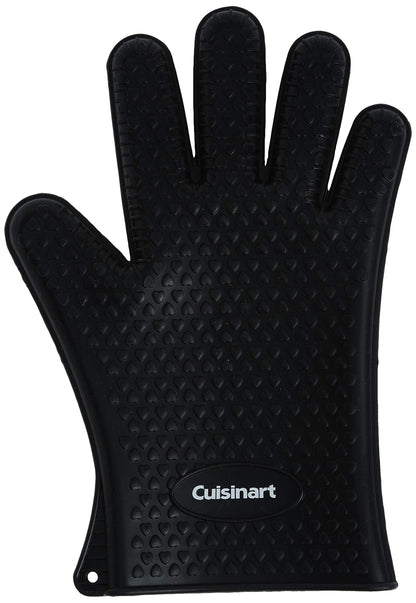 Cuisinart CGM-520 Heat Resistant Silicone Gloves, Black (2-Pack)