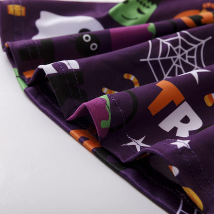 DALITA BOUTIQUE Halloween Kids Toddler Baby Girls Spider Ghost Print Dresses Long Sleeve 4-5T