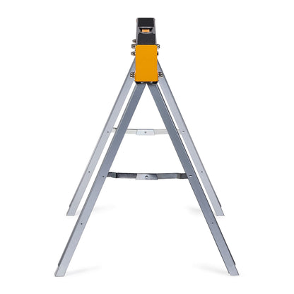 ToughBuilt - Folding Sawhorses/Jobsite Table - Sturdy, Durable, Lightweight, Heavy-Duty, 100% High Grade Steel, 1100lb Capacity, Easy Carry Handle - (TB-C300-2) - 2 Pack