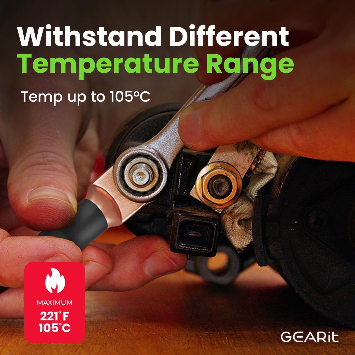 GearIT 1/0 Gauge 25ft Black/Red CCA Wire - For Car Audio, RV, Trailer, Amp, Electrical