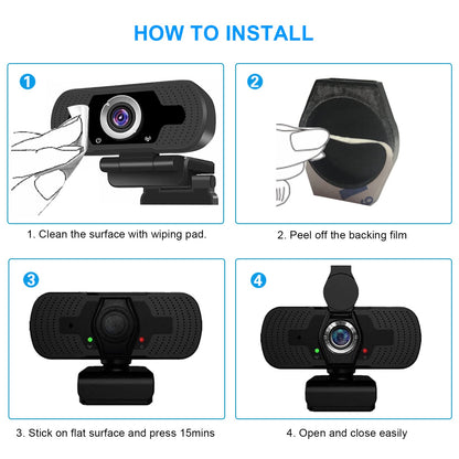 JCWINY Webcam Cover, 2 Pack Desktop Computer External Webcam Lens Covers Shutter Cap Hood, Streaming Web Camera Privacy Cover Clip Compatible with Logitech HD Pro Web Cam C270/C615/C920/C930e/C922X