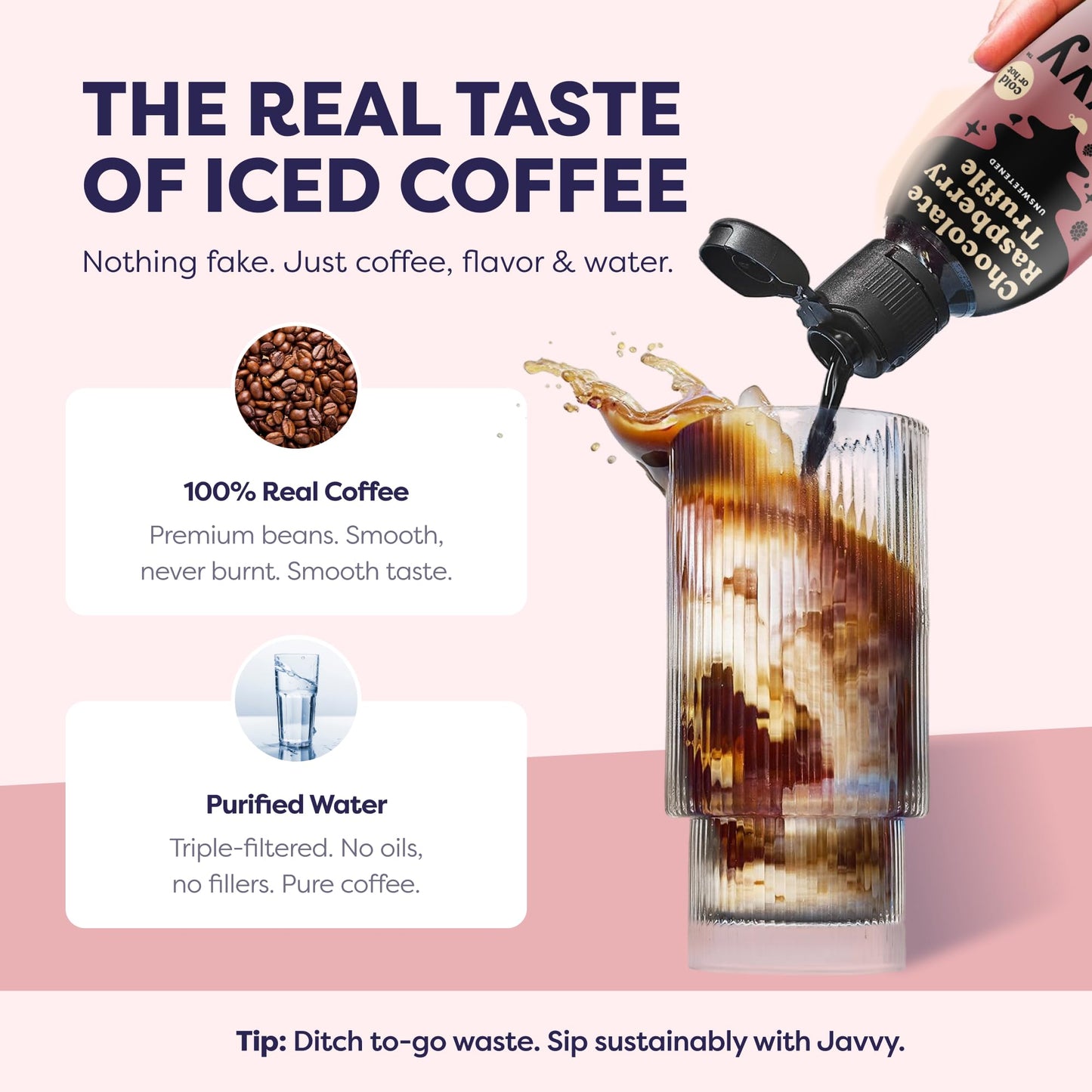 Coffee Concentrate - Limited Release Flavors - Cold Brew Coffee, Perfect for Hot or Iced Instant Coffees, Hot Drinks, Cold Brew Concentrate, 35 Servings - Chocolate Raspberry Truffle