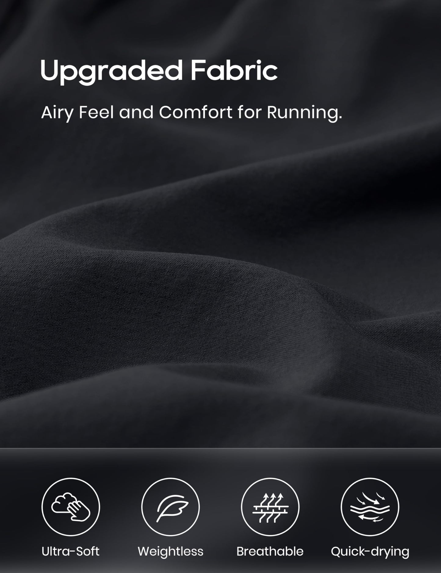 CRZ YOGA Athletic Shorts for Women High Waisted Flowy Ruffle Skirt Overlay for Workout Running Tennis with Zip Pocket Black Large