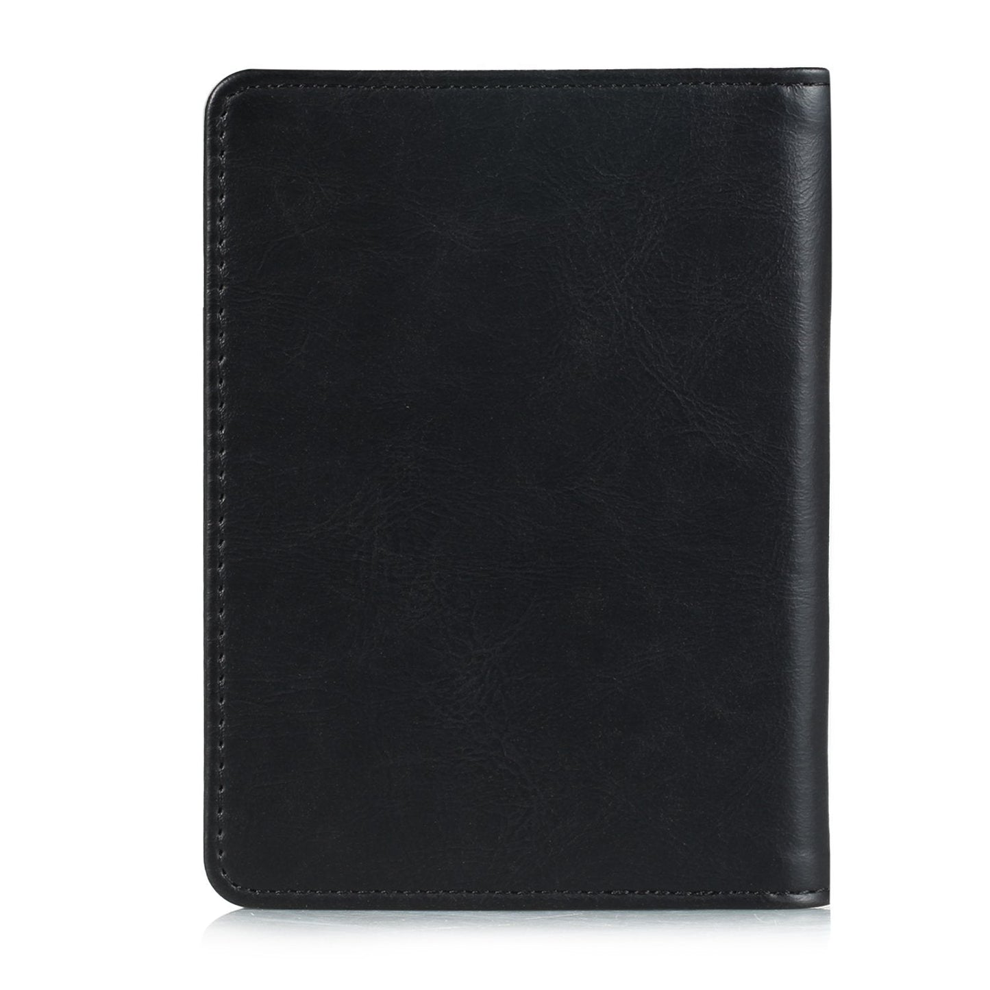 EpicGadget RFID Blocking Premium Leather Passport Holder Travel Wallet Cover Case (Black)