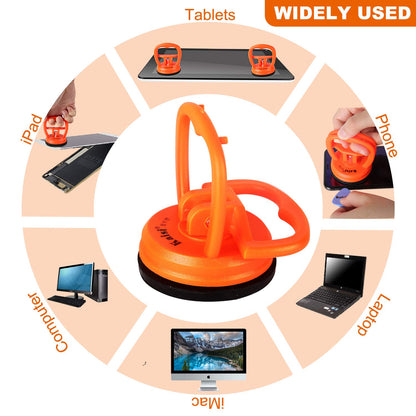 Kaisiking 11 PCS Screen Suction Cup Kit LCD Screen Opening Tools Screen Replacement Tools for iPad, iMac, MacBook, Tablet, Laptop, iPhone, Samsung, Huawei, Etc.