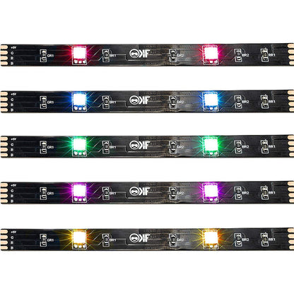 KontrolFreek Gaming Lights: LED Strip Lights, USB Powered with Controller, 3M Adhesive for TV, Console, PC, Wall (12 Ft)