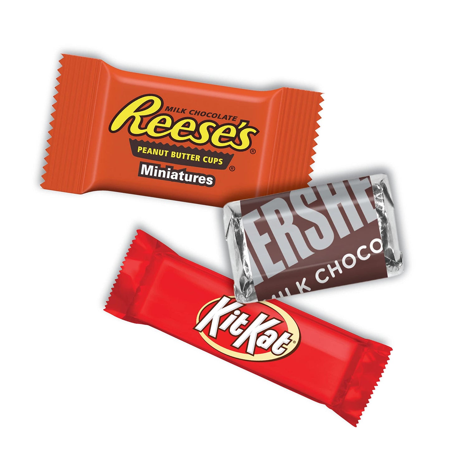HERSHEY'S, KIT KAT and REESE'S Assorted Milk Chocolate Candy Variety Bag, Halloween Candy, 80.39 oz (265 Pieces)