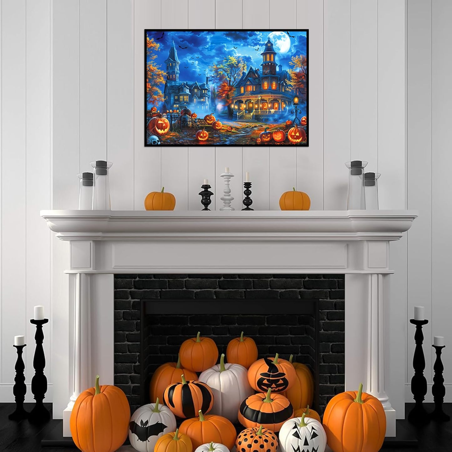 Halloween Puzzles for Adults 1000 Pieces, Halloween House Halloween Puzzle 1000 Piece Puzzle for Adults Halloween Scene Puzzles for Adults Halloween Jigsaw Puzzles 1000 Pieces Halloween Puzzles