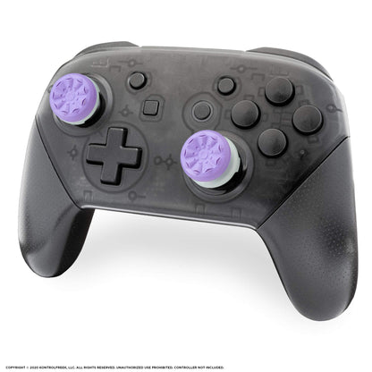KontrolFreek FPS Freek Galaxy Performance Thumbsticks for Nintendo Switch | 1 Mid-Rise, 1 High-Rise Concave | Purple