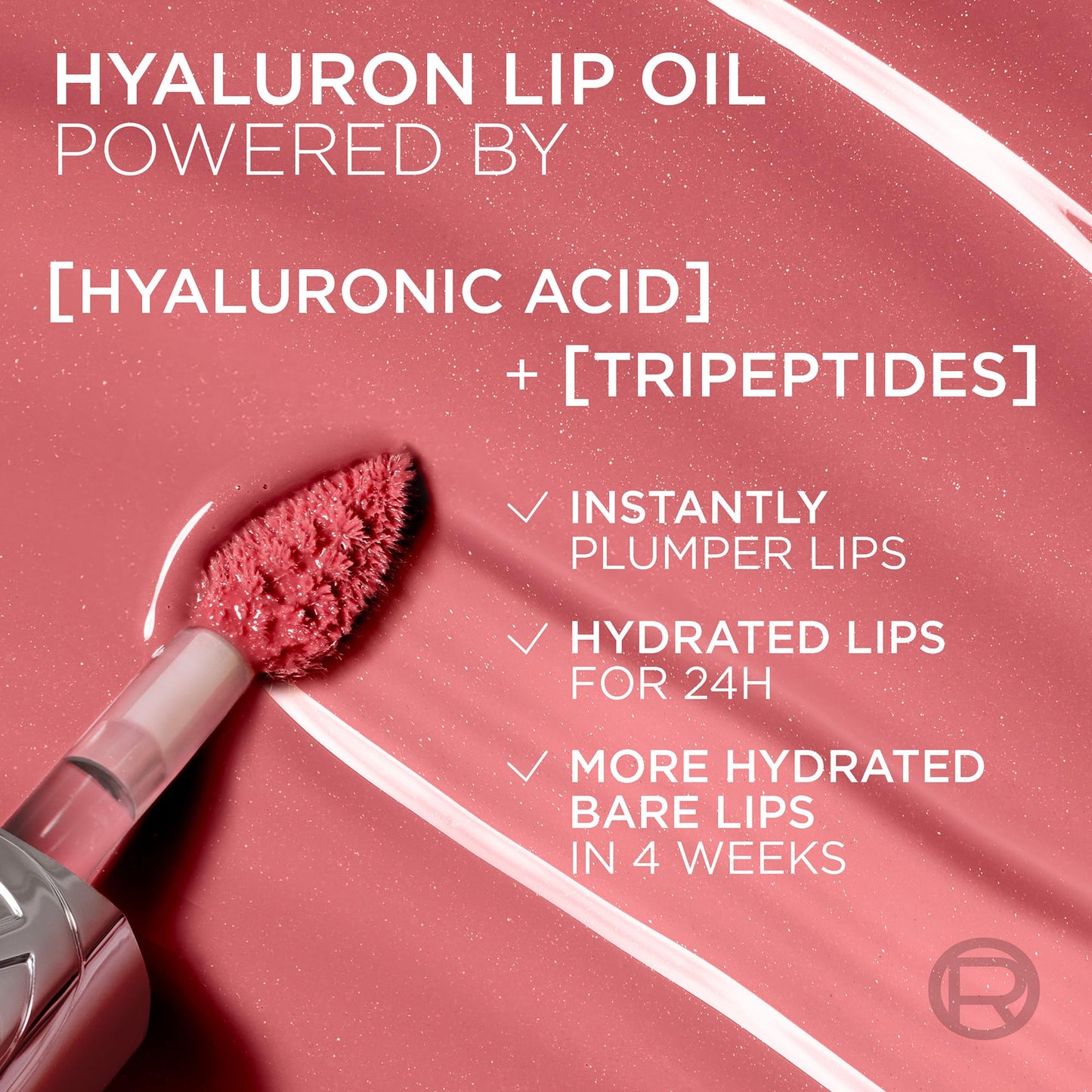 L'Oreal Paris Plump Ambition Hyaluron Lip Oil, 101 Cristal Clear