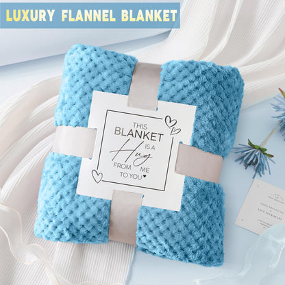 Self Care Get Well Soon Gifts for Women, Luxury Ocean Spa Gift Basket with Flannel Blanket - Unique Birthday Valentines Mother's Day Christmas Gifts for Mom Wife Girlfriend Best Friend Sister Her