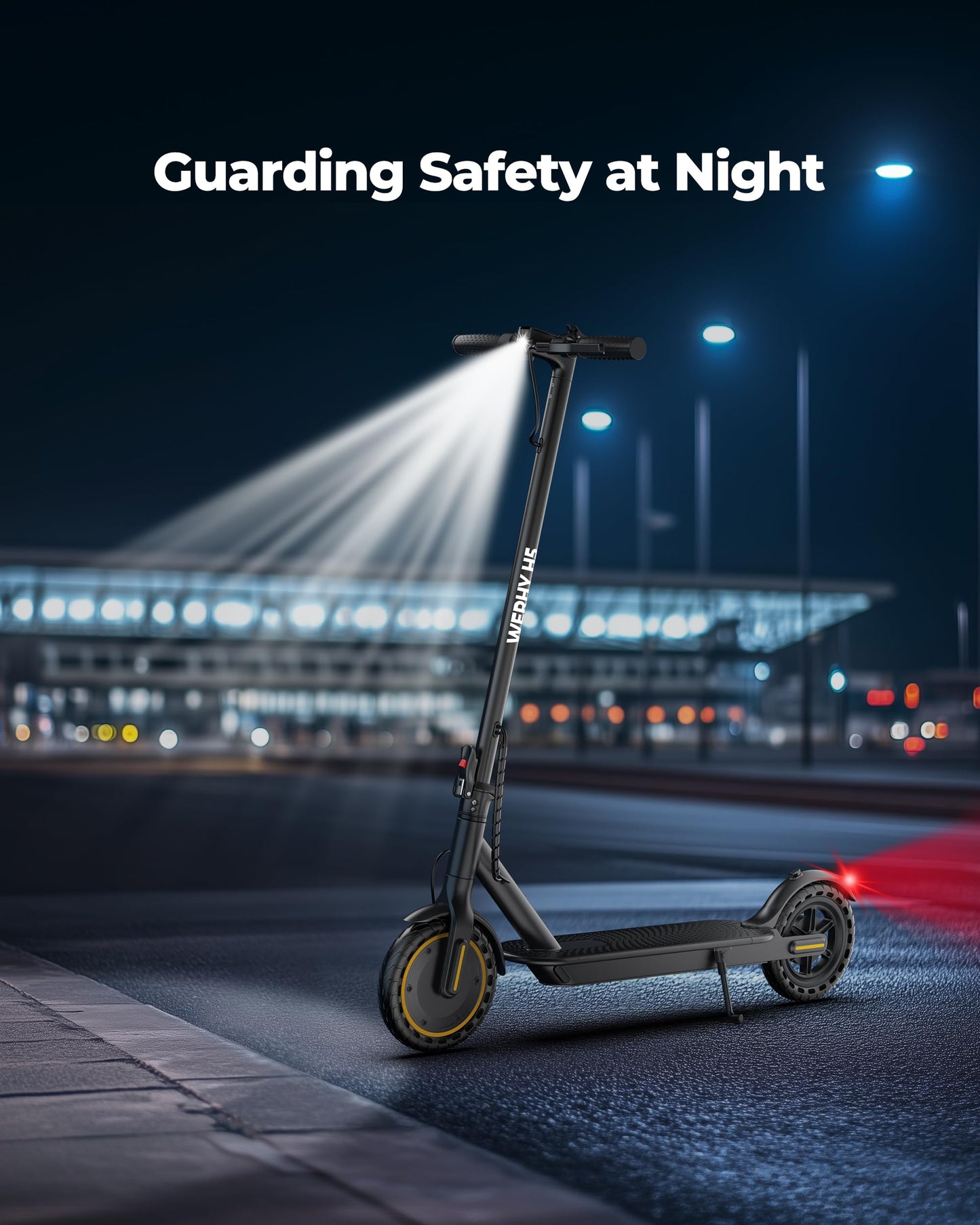 Electric Scooter, 350W/500W Motor, 8.5''/10''Tires, Top Speed 16/19/22 mph, Max 12/21/23Miles Ranges, Foldable E Scooter for Adults (H5-187Wh-350W)