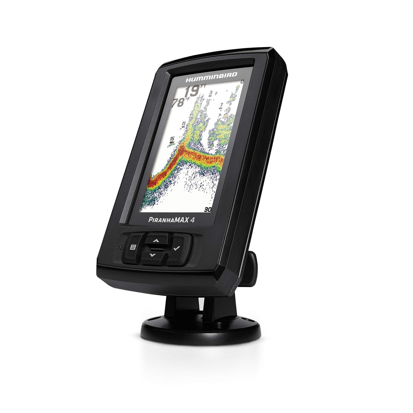 Humminbird PiranhaMAX 4 Fish Finder with Transducer, Dual Beam Sonar