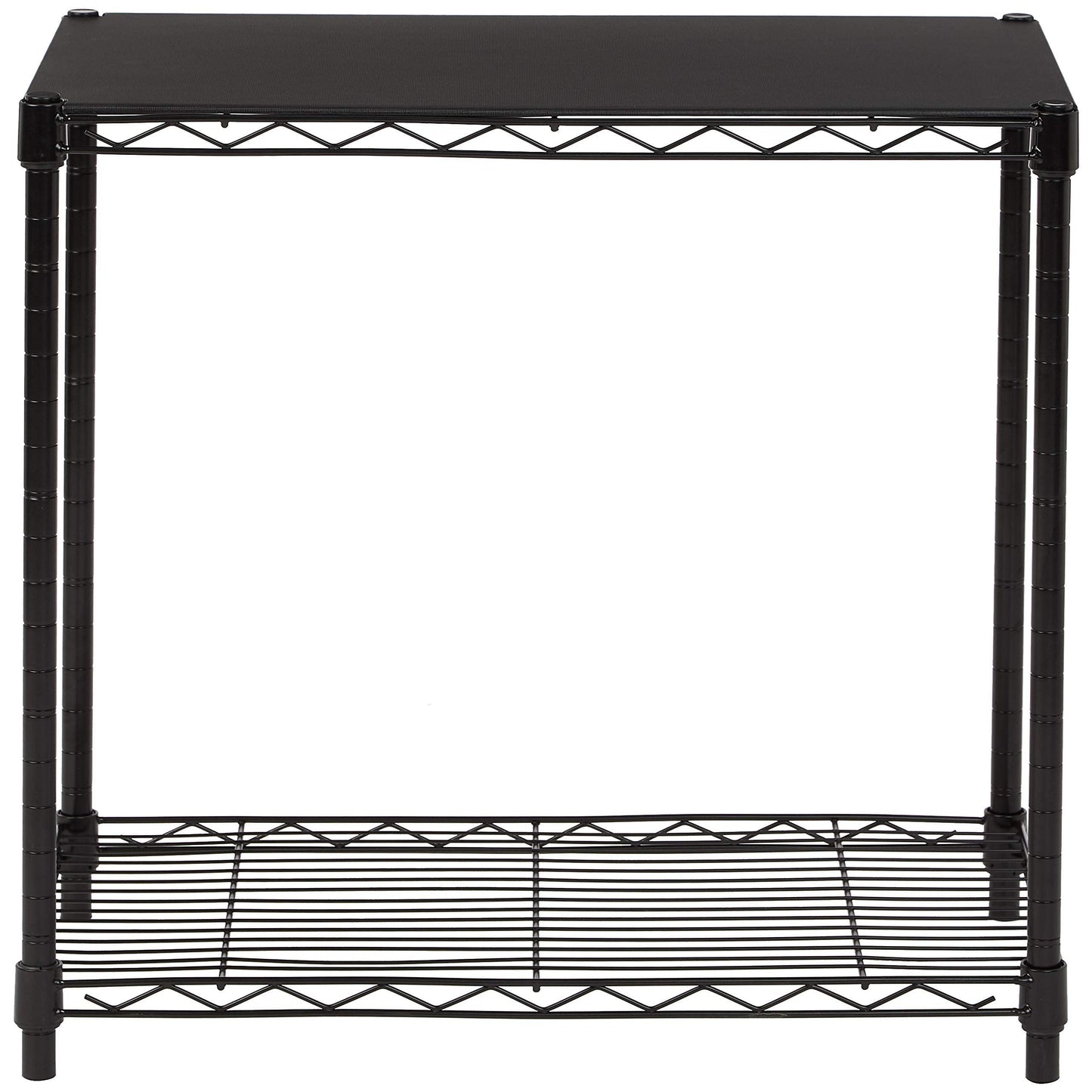 Amazon Basics 3-Shelf Adjustable Heavy Duty Steel Wire Rack Storage Shelving Organizer for Kitchen, Garage, 23.2" L x 13.4" W x 30" H, Black