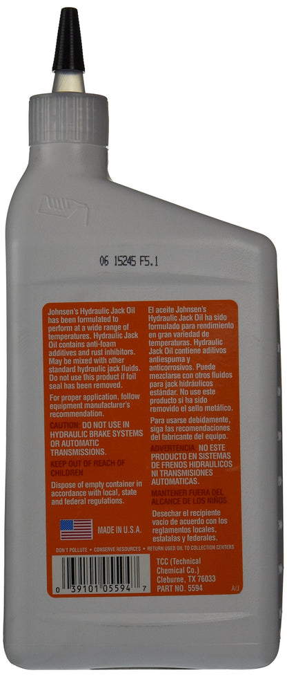 Johnsen's 5594 Hydraulic Jack Oil - 32 oz.