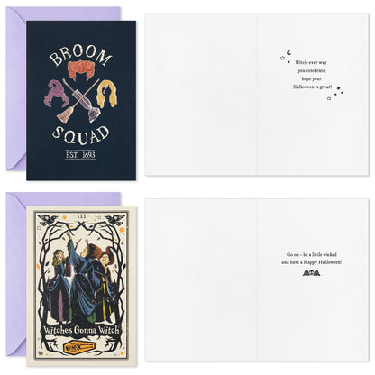 Hallmark Hocus Pocus Halloween Cards Assortment, Sanderson Sisters (16 Cards and Envelopes)