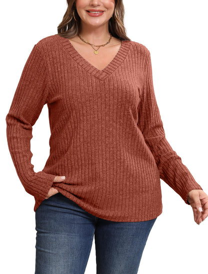 Fall Outfits for Women 2025 Fashion Long Sleeve Shirts Winter Clothing Fall Sweaters 2025 Trendy Halloween Caramel M