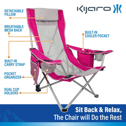 Kijaro Sling Beach Coast Chair, Hanami Pink