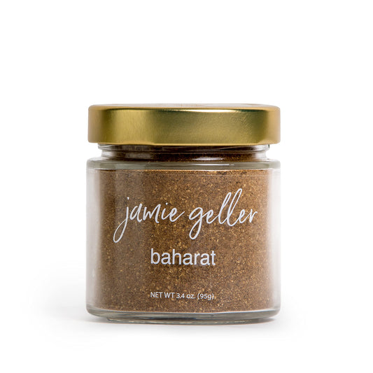 Jamie Geller Baharat Spice Seasoning blend Mix of Fresh Middle Eastern Spices (3.4 oz Glass, 95g) OU KOSHER Mediterranean Blend For Meat Rub, Turkey, Lamb Chops, Chicken, Beef | For Soup, Sauce Hummus