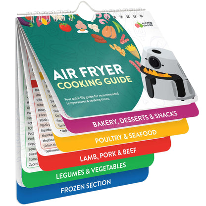 Air Fryer Cheat Sheet Magnets Cooking Guide Booklet - Air Fryer Cookbooks - Air Fryer Liners - Air Fryers Kitchen Gifts Gadgets 2025 and 2026 - Air Fryer Accessories - Air Fryer Cooking Guide