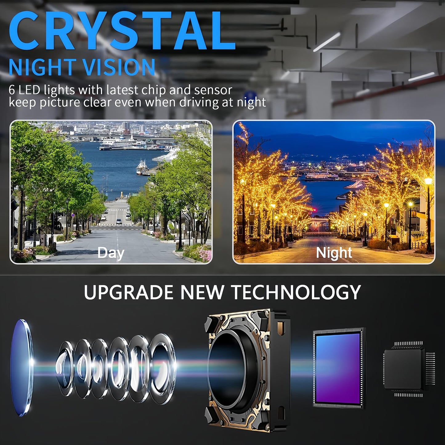 HD 1080P Backup Camera for Cars - Night Vision, 170° Wide Angle, Waterproof, Easy Installation, Clear Image for Trucks, SUVs, Vans, Sedans - Enhanced Parking Safety