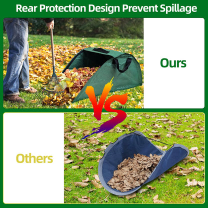 EOONTOON 30 Gallon Leaf Collector, Leaf Bag Chute, Portable Pop Up Leaf Bags, Foldable Dustpan Leaf Pick Up Tools Leaf Loader, Reusable Yard Garden Bags for Leaves Lawn Trash(100 L) Dimensions