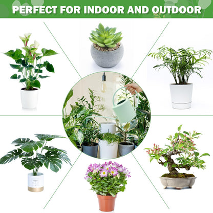 Lechloris Indoor Watering Can for Houseplants-Long Spout Metal Watering Can for Indoor Plants, Succulents or Outdoor Garden Flower, 1.3L / 40 oz Mint