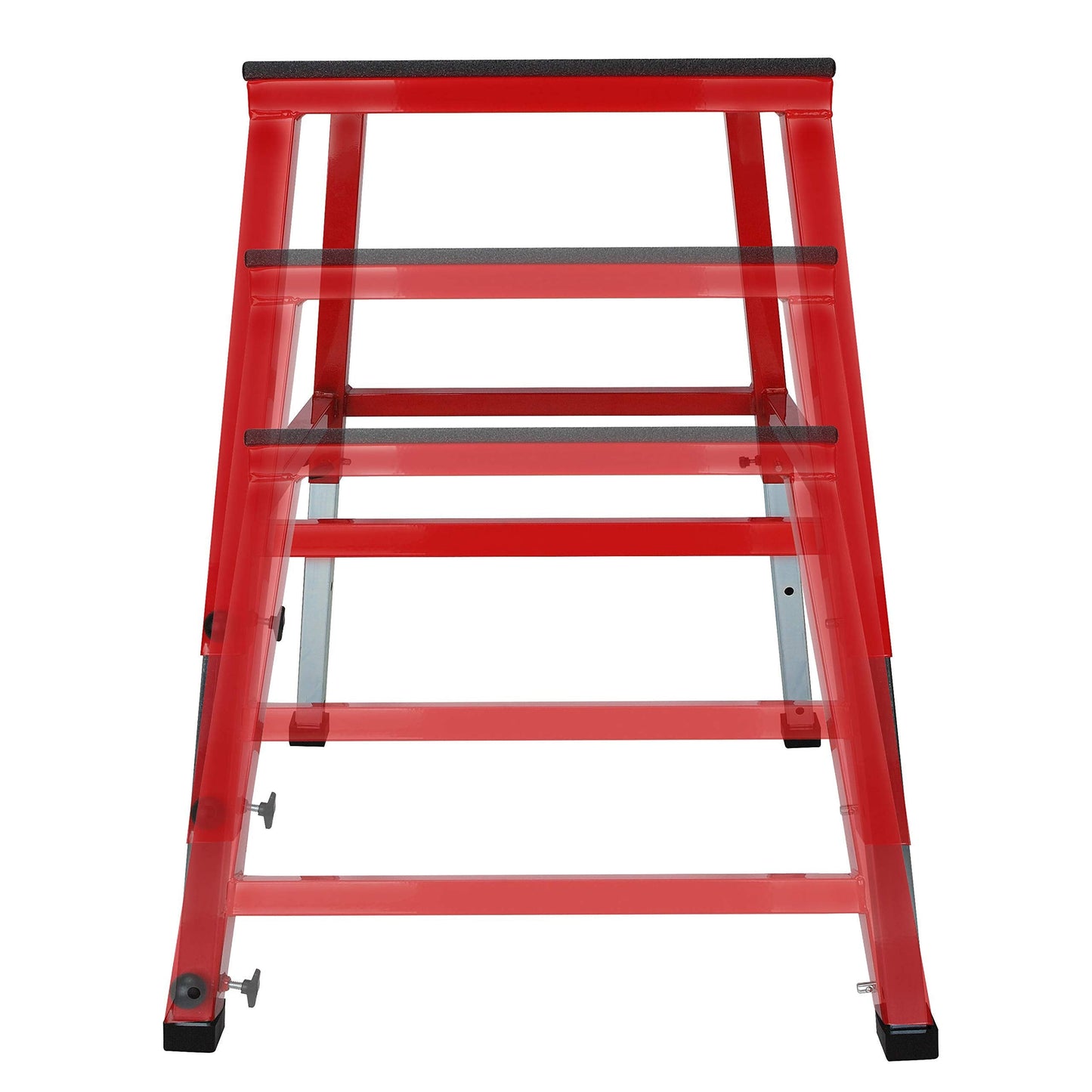 JFIT Adjustable Plyo Box, Adjustable Plyo Box - 18", 24", 30" - Red/Black