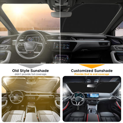for Toyota Camry 2018-2024 2025Car Windshield Sunshade EcoNour - 240T Polyester Material Cars Sun Visor Reflector - Blocks UV Rays - Foldable Sunshade Interior Protection Accessories