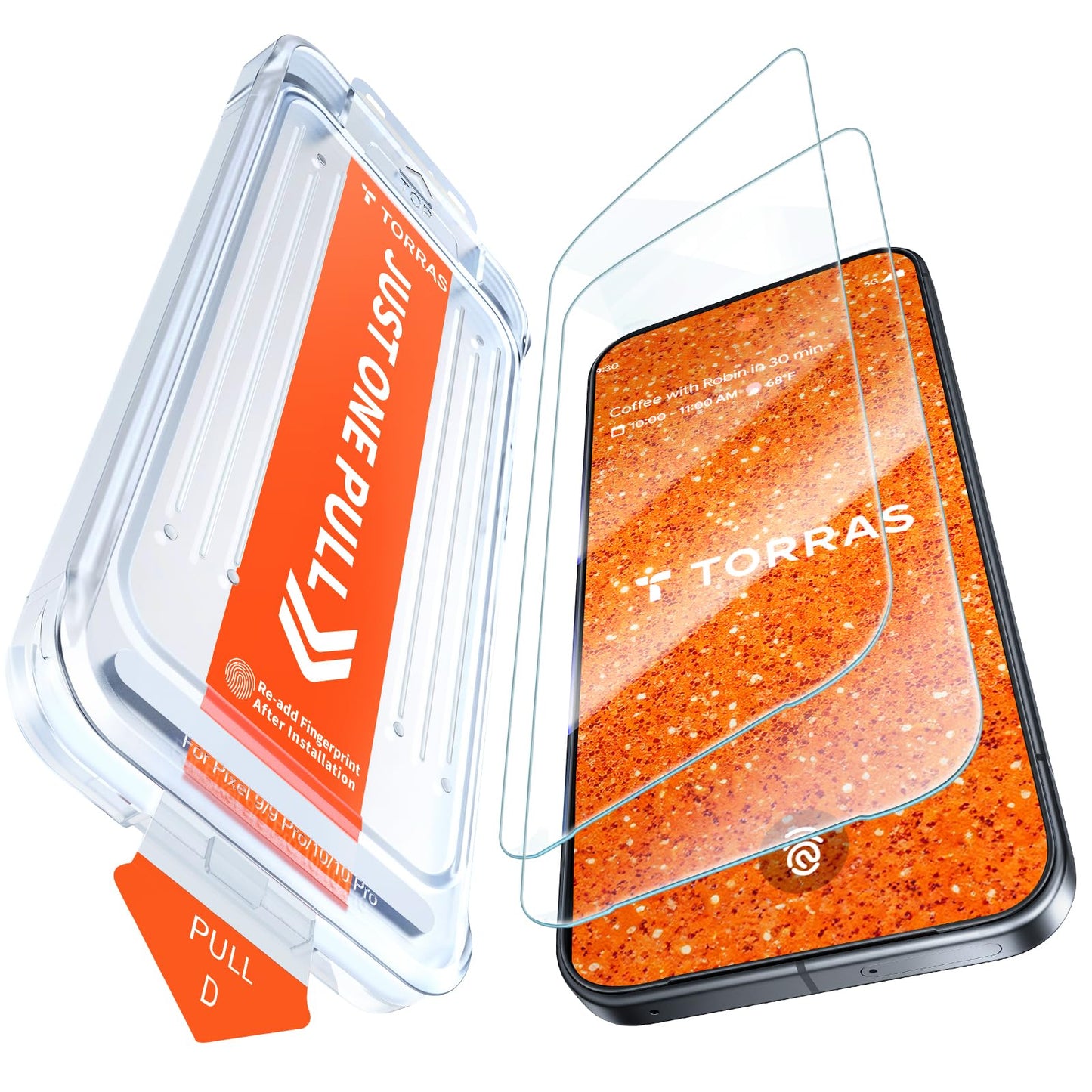 TORRAS Top-Notch Aerospace Glass for Samsung Galaxy S24 Ultra Screen Protector [12Ft Military-Grade Shatterproof] Anti-Scratch Tempered Glass Full Coverage Fit Screen Protector S24 Ultra 6.8" 2-Pack