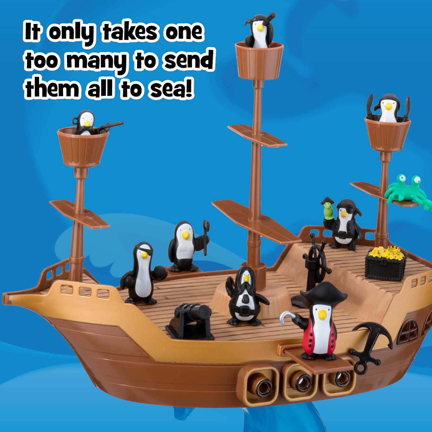 Don’t Rock the Boat Board Game - Kids Games, Family Games for Kids and Adults, Board Games for Family Night, Multi-Player Board Games, Builds Hand & Eye Coordination, Balancing Toy, Ages 5+