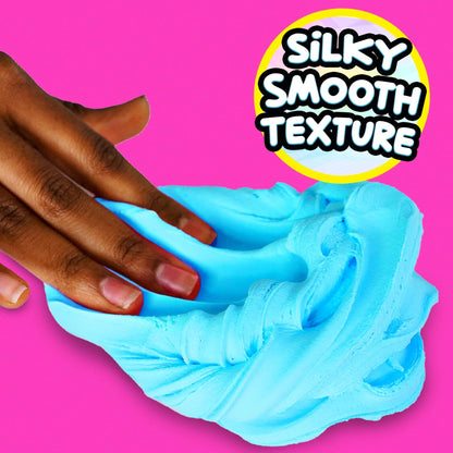 Compound Kings Fluffy Butter Cloudz Scented Large Slime Bucket for Kids – Soft, Squishy, Non-Toxic Sensory Toy | Bright Blueberry Slime Gift