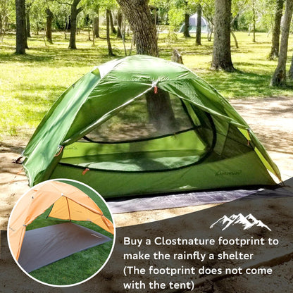 Clostnature Polaris Lightweight Backpacking Tent - 6 Person Waterproof Camping Tent, 3 Season Large Size Easy Setup Tent for Family, Outdoor, Hiking and Mountaineering