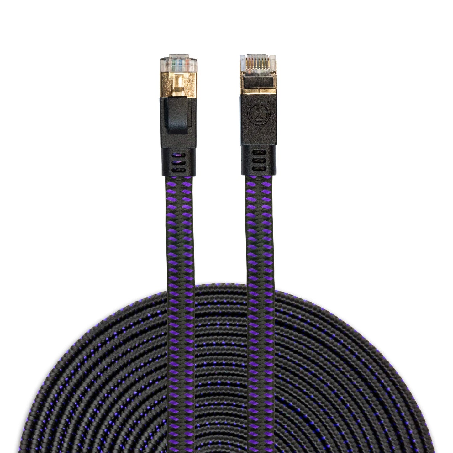 KontrolFreek 12FT CAT8 Ethernet Gaming Cable - Professional Series - Heavy Duty High Speed 26AWG Cat8 LAN Network Cable 40Gbps 2000Mhz with Gold Plated RJ45 Connector, Router, Modem