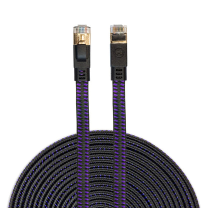 KontrolFreek 12FT CAT8 Ethernet Gaming Cable - Professional Series - Heavy Duty High Speed 26AWG Cat8 LAN Network Cable 40Gbps 2000Mhz with Gold Plated RJ45 Connector, Router, Modem