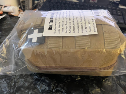 Ifak Trauma Kit, 74 Piece Upgrade Tactical First Aid Supplies, Molle Ifak Pouch Rip Away Refill Supplies for Survival Camping Hiking Travel