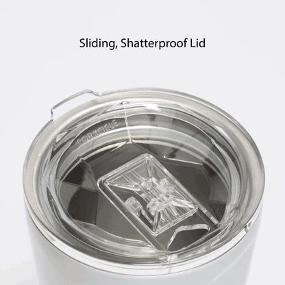 Corkcicle Stemless Wine Tumbler - Keeps Drinks Cold for 6 Hours - Triple-Insulated Stainless Steel - Non-Slip Base - Summer Drinkware Gift - Keeps Drinks Ice Cold - 12 oz - Gloss White