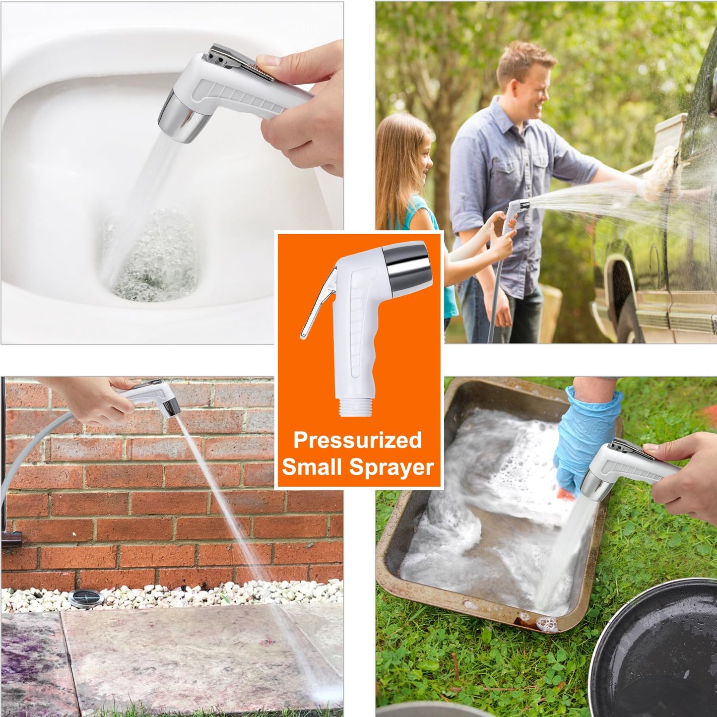 KEDSUM Portable Camp Shower, Camp Shower Head with Two Rechargeable Batteries, Portable Outdoor Shower for Camping, Hiking, Traveling JP-2040