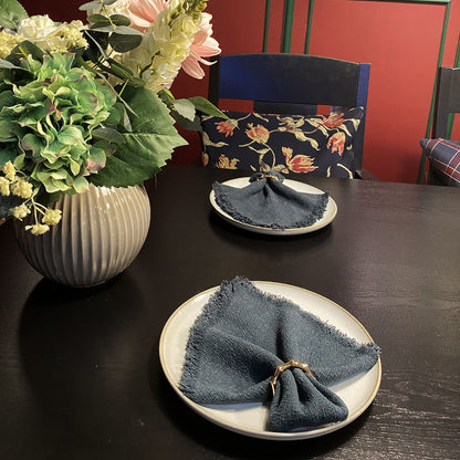 Kintyno Napkin Rings Set of 6 Bamboo Knuckles Style Gold Napkin Holder Ring for Table Decoration,Wedding,Family Dinner,Party, Christmas,Thanksgiving Day,Birthday