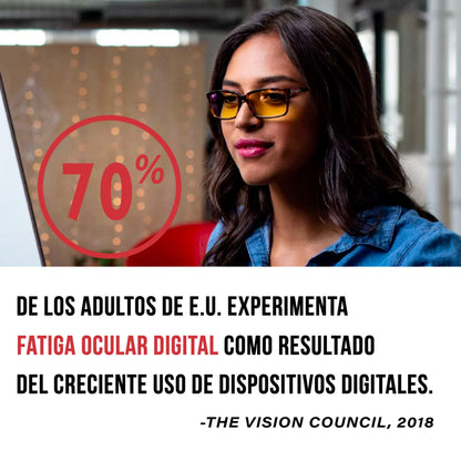 GUNNAR - Premium Gaming and Computer Glasses - Blocks 65% Blue Light - SheaDog, Mercury, Amber Tint