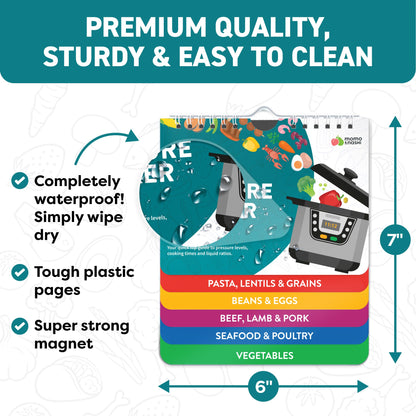 Air Fryer Cheat Sheet Magnets Cooking Guide Booklet - Air Fryer Cookbooks - Air Fryer Liners - Air Fryers Kitchen Gifts Gadgets 2025 and 2026 - Air Fryer Accessories - Air Fryer Cooking Guide