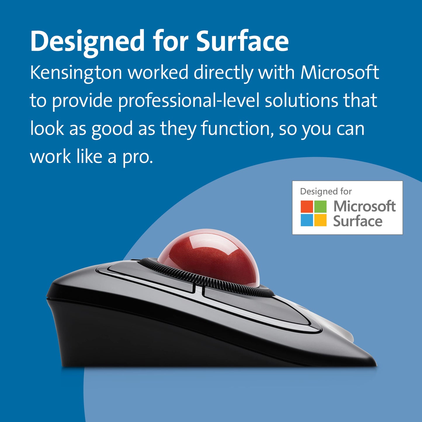 Kensington Expert Wireless Trackball Mouse (K72359WW) Black, 3.5" x 6.1" x 8"